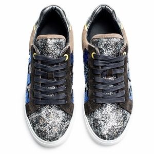Zadig & Voltaire Nash Glitleo Leather Sneaker
